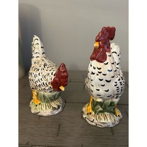 Vintage Ceramic Salt & Pepper Roosters